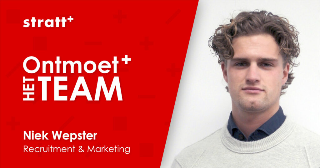 Foto met techt links en met een man rechts