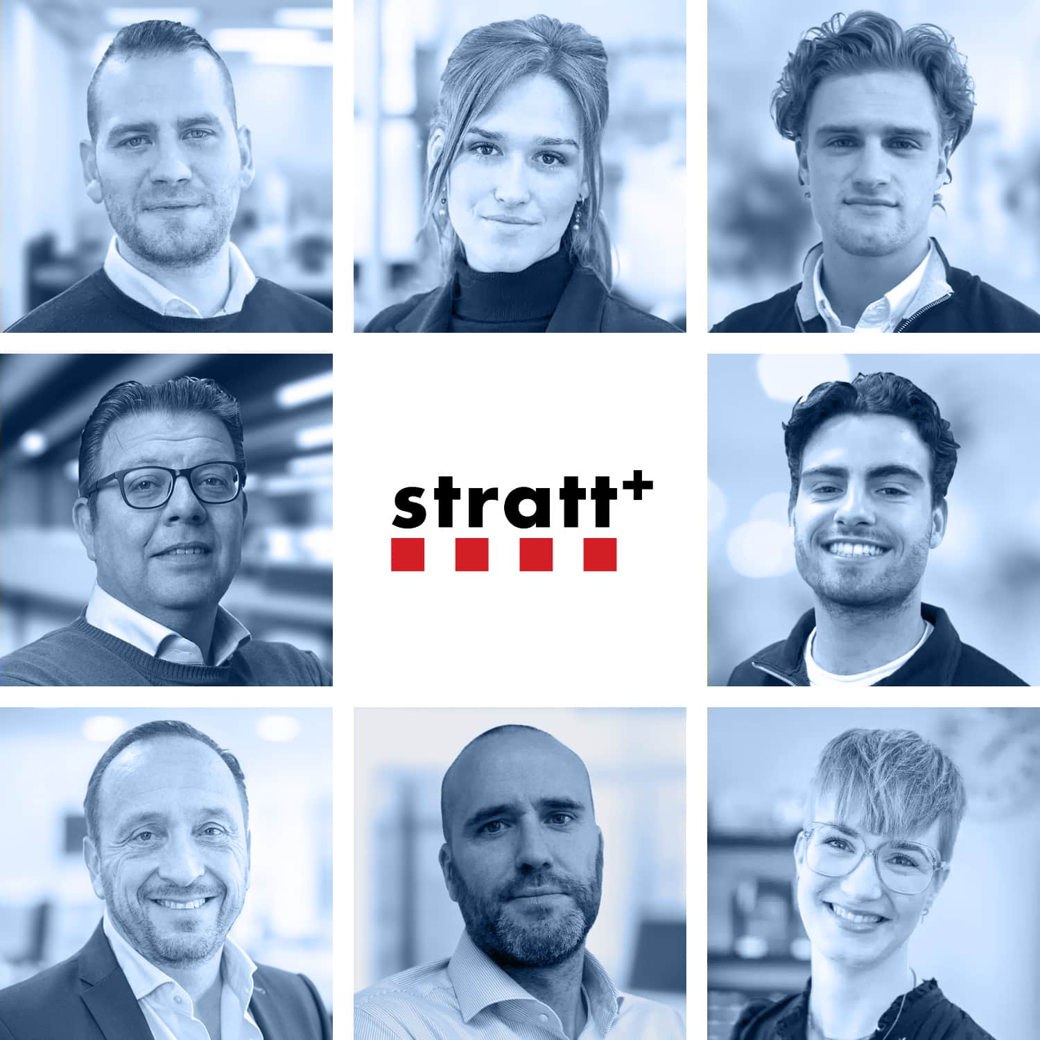 Overzicht van de teamleden bij Stratt+