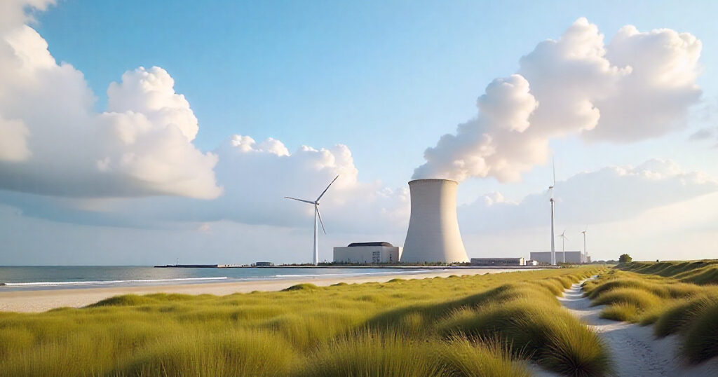 Toekomstplannen voor moderne kerncentrale in zeeland, nederland