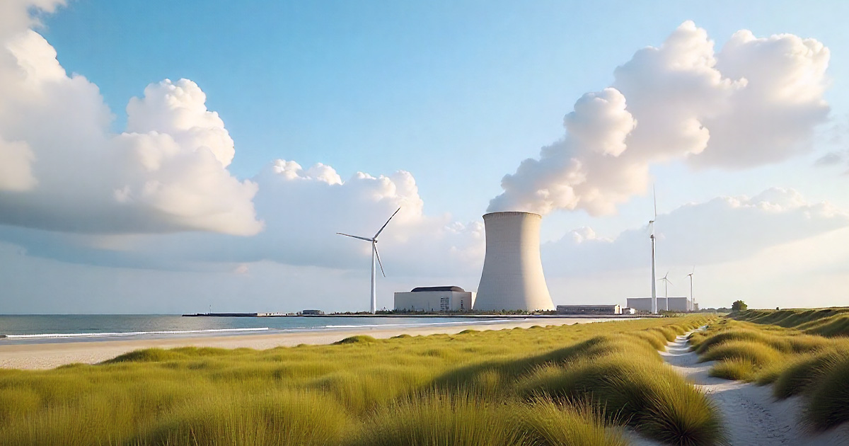 Toekomstplannen voor moderne kerncentrale in zeeland, nederland